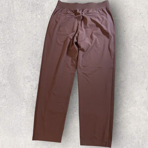 Athleta Brooklyn Ankle Pants Womens 8 Mauve Activewear Nylon Gym Leisure